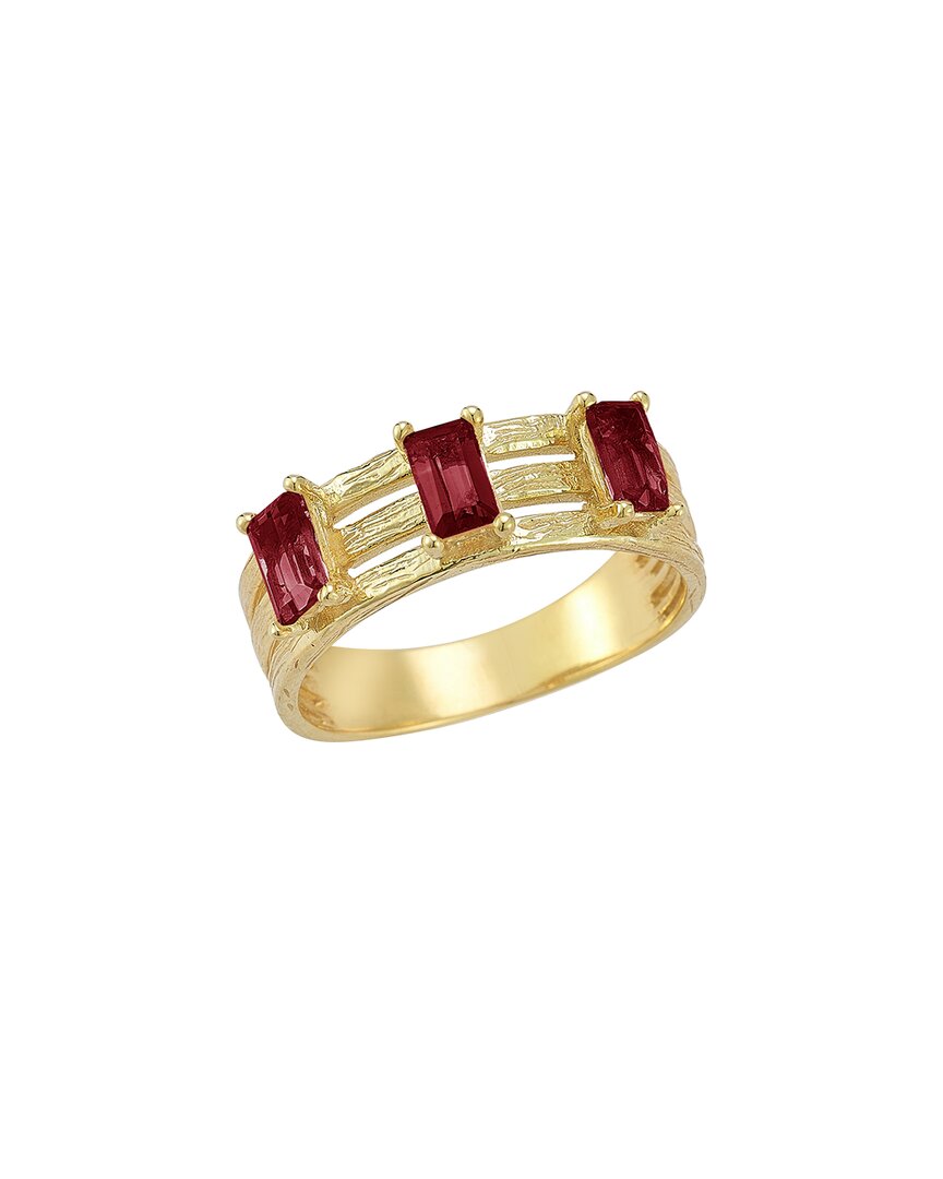 I. Reiss 14k 1.05 Ct. Tw. Diamond & Garnet Cocktail Ring