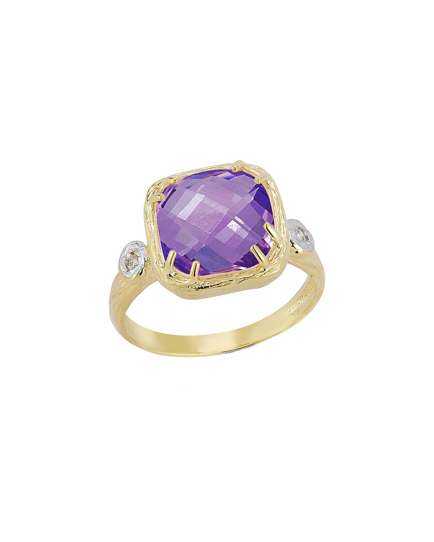 I. Reiss 14k 3.53 Ct. Tw. Diamond & Amethyst Ring