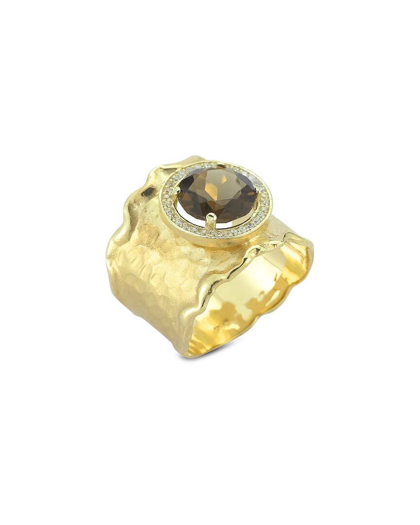 I. Reiss 14k 1.91 Ct. Tw. Diamond & Smokey Topaz Ring