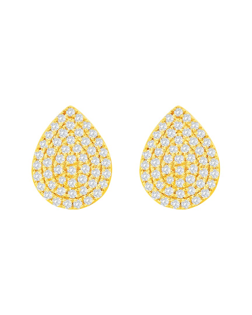 Suzy Levian 14k 0.20 Ct. Tw. Diamond Pear Studs