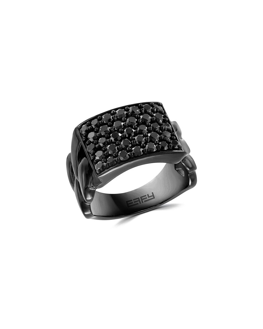 Effy Fine Jewelry Silver 2.00 ct. tw. Black Spinel Ring