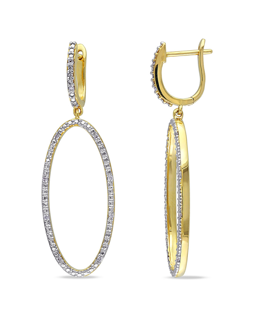 Diamond Select Cuts 14k Yellow Gold 0.10 Ct. Tw. Diamond Earrings