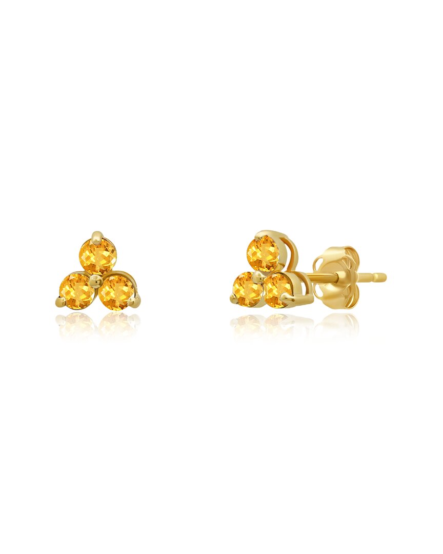 Maxcolor 14k 0.25 Ct. Tw. Citrine Studs