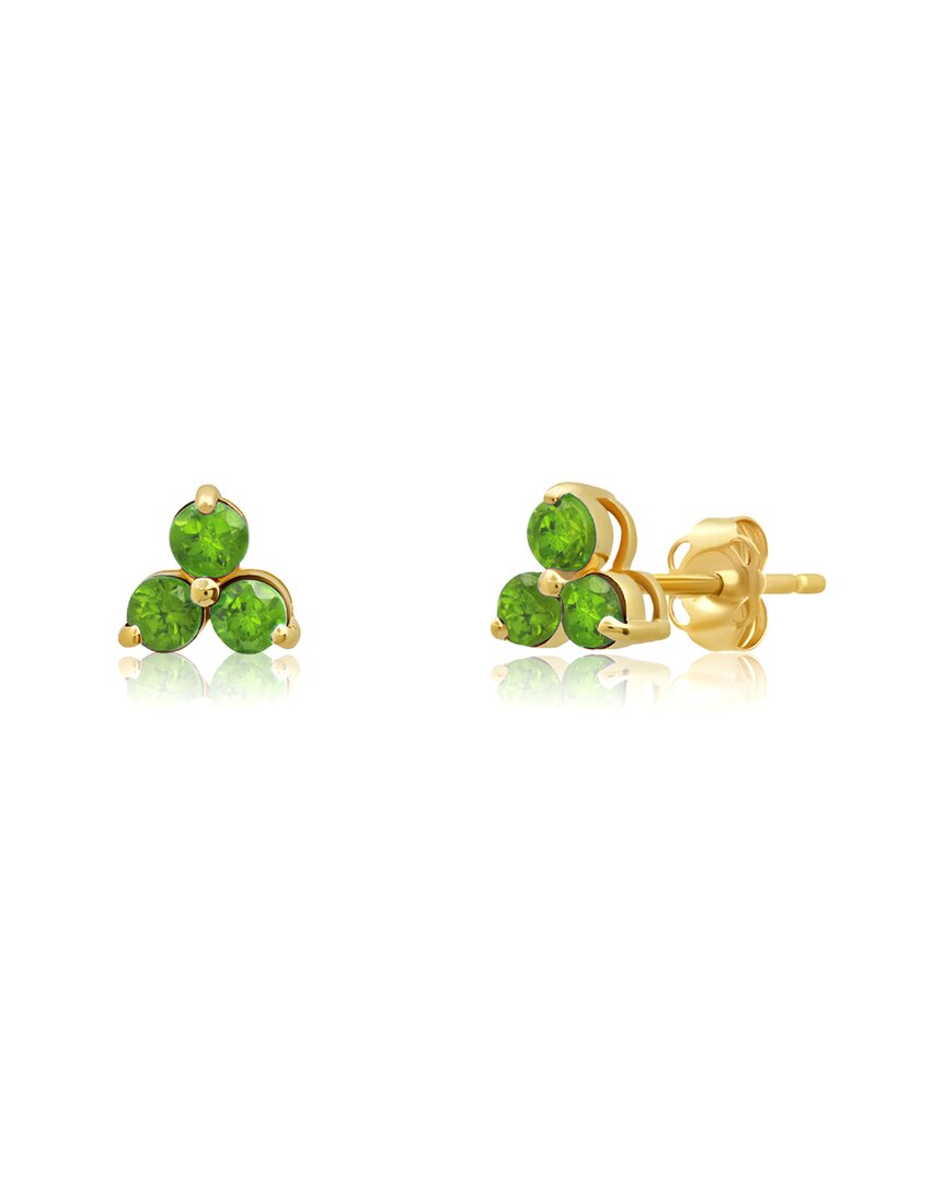 Maxcolor 14k 0.35 Ct. Tw. Peridot Studs