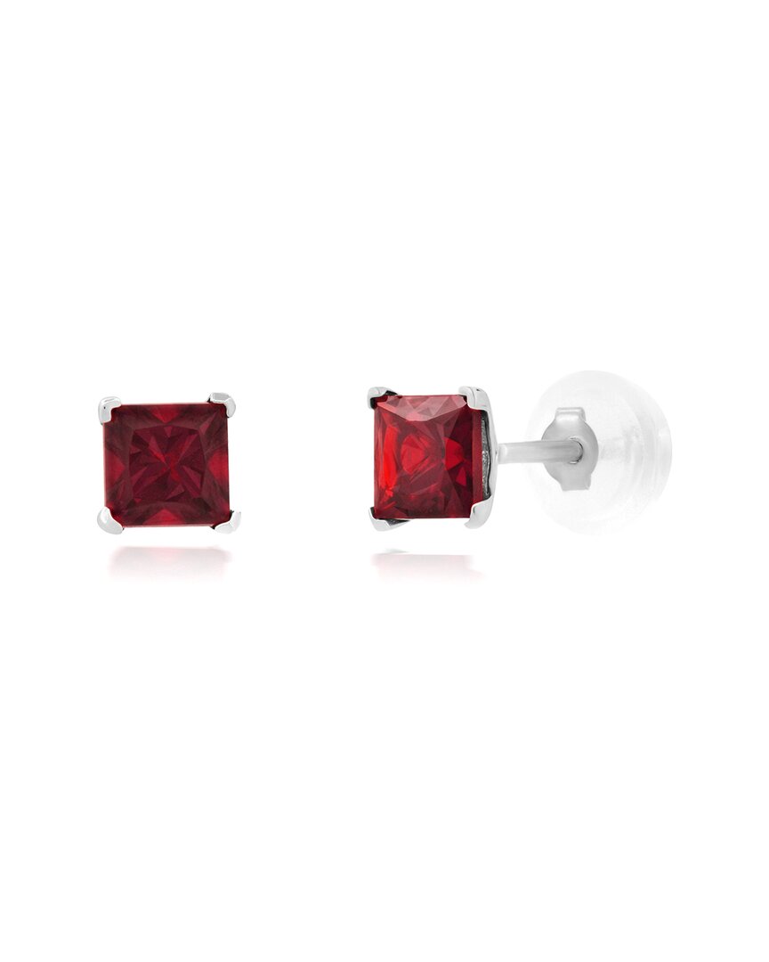 Maxcolor 14k 0.70 Ct. Tw. Lab-grown Ruby Studs