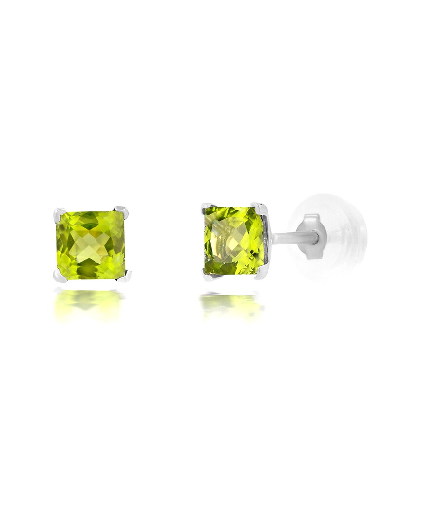 Maxcolor 14k 0.70 Ct. Tw. Peridot Studs