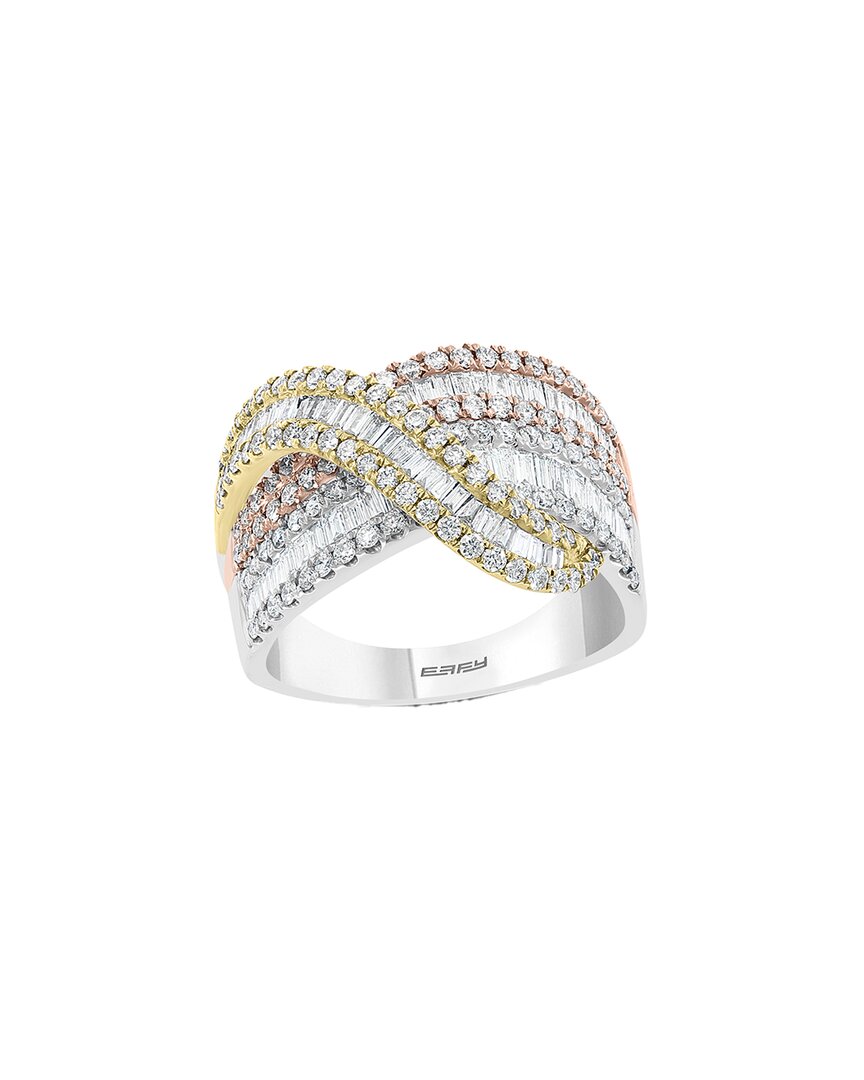 Effy Fine Jewelry 14k Tri-tone 1.39 Ct. Tw. Diamond Ring