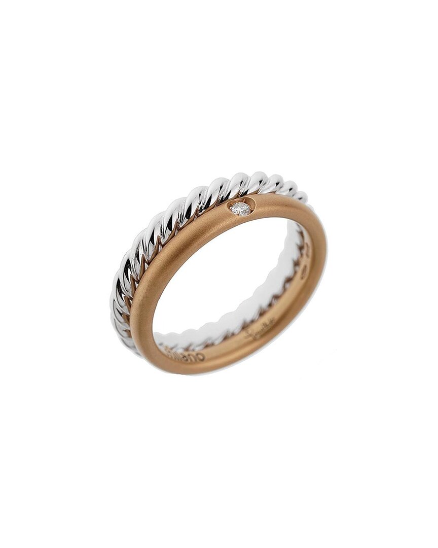 Pomellato 18k Two-tone 0.03 Ct. Tw. Diamond Ring (authentic Pre-loved)
