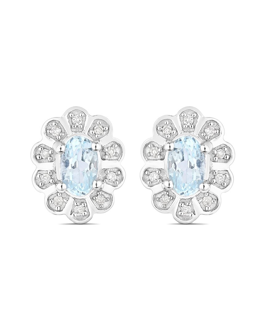 Diana M. Fine Jewelry 14k 1.20 Ct. Tw. Aquamarine Studs