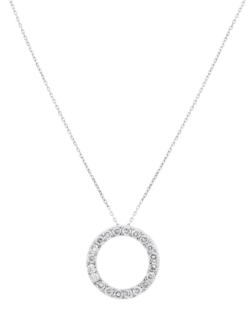 Diana M. Fine Jewelry 14k 0.25 Ct. Tw. Lab-grown Diamond Pendant Necklace In Gray