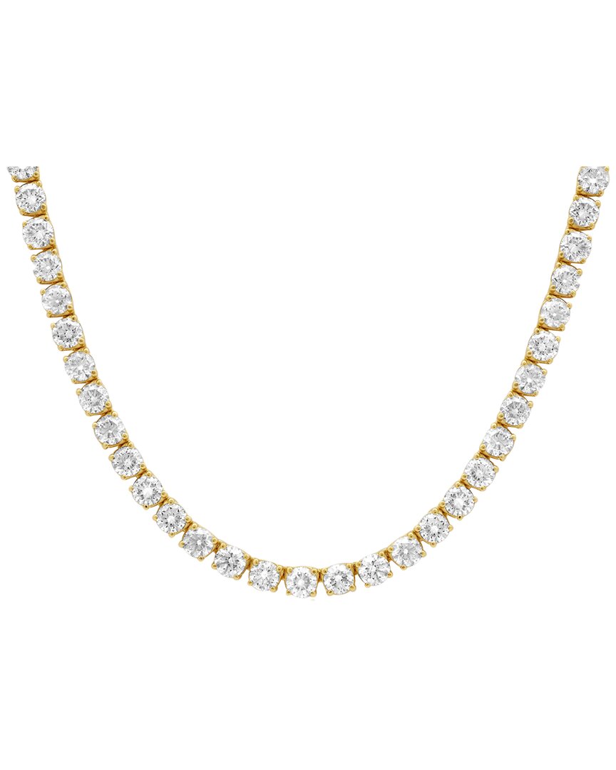 Diana M. Fine Jewelry 18k 31.50 Ct. Tw. Lab-grown Diamond Tennis Necklace