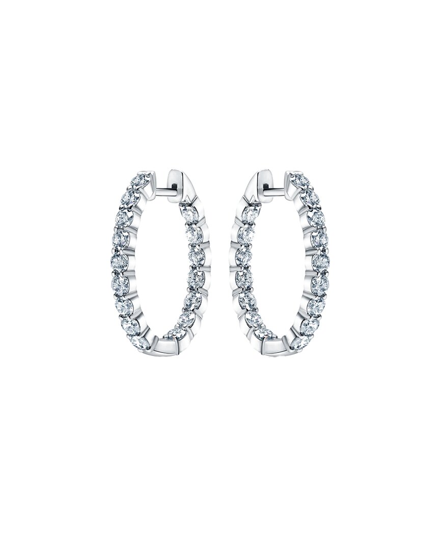 Lab Grown Diamonds 14k Lab-grown Diamond In-out Hoops