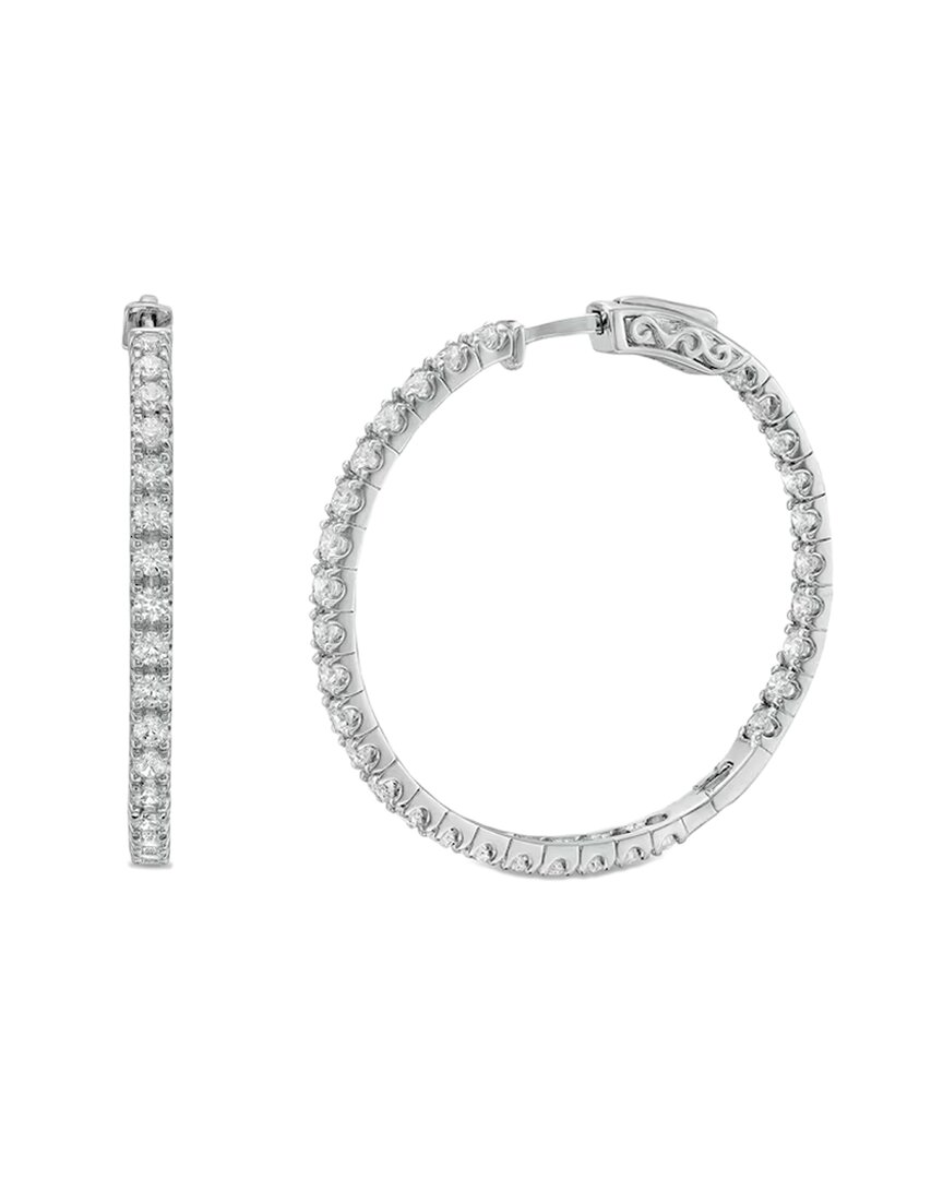 Lab Grown Diamonds 14k Lab-grown Diamond In-out Hoops
