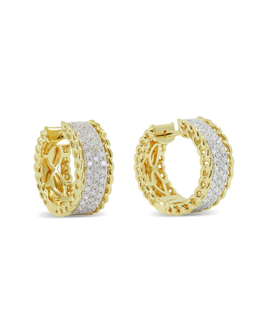Diamond Select Cuts 14k 0.82 Ct. Tw. Diamond Hoops
