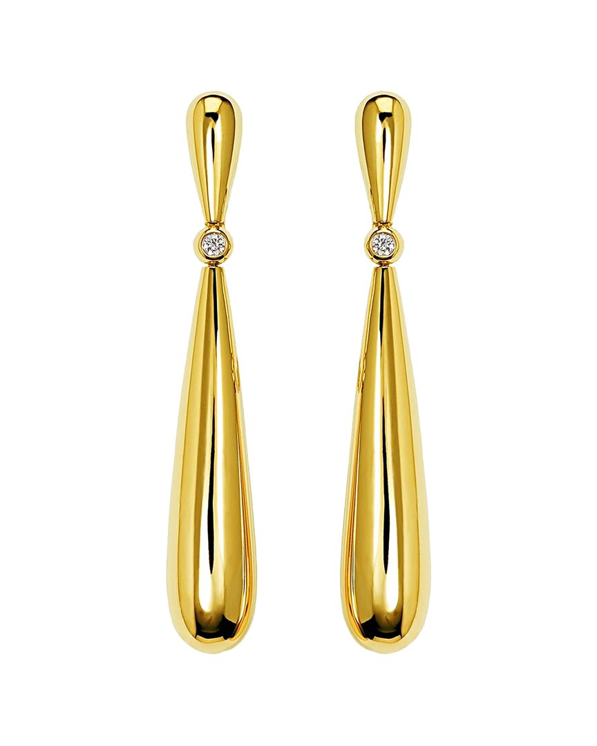 De Grisogono 18k 0.15 Ct. Tw. Diamond Gocce Drop Earrings (authentic Pre- Owned)