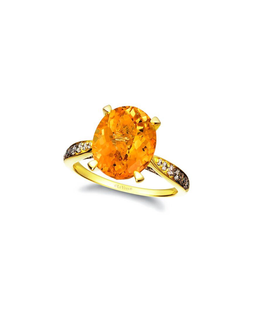 Le Vian ® Cinnamon Citrine® 14k 4.59 Ct. Tw. Diamond & Citrine Ring