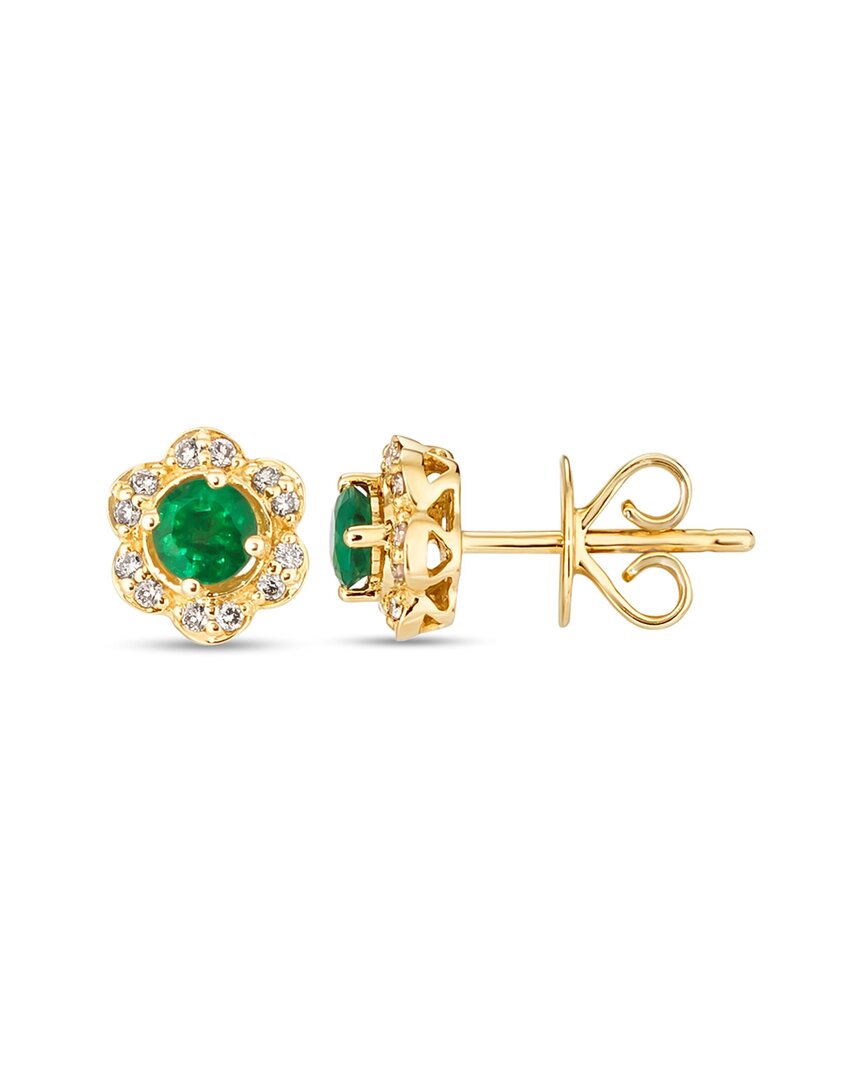 Le Vian ® Costa Smeralda Emeralds™ 14k 0.42 Ct. Tw. Diamond & Emerald Earrings