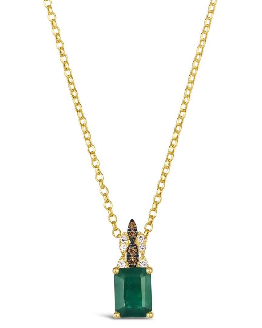Le Vian ® Costa Smeralda Emeralds™ 14k 1.28 Ct. Tw. Diamond & Emerald Pendant