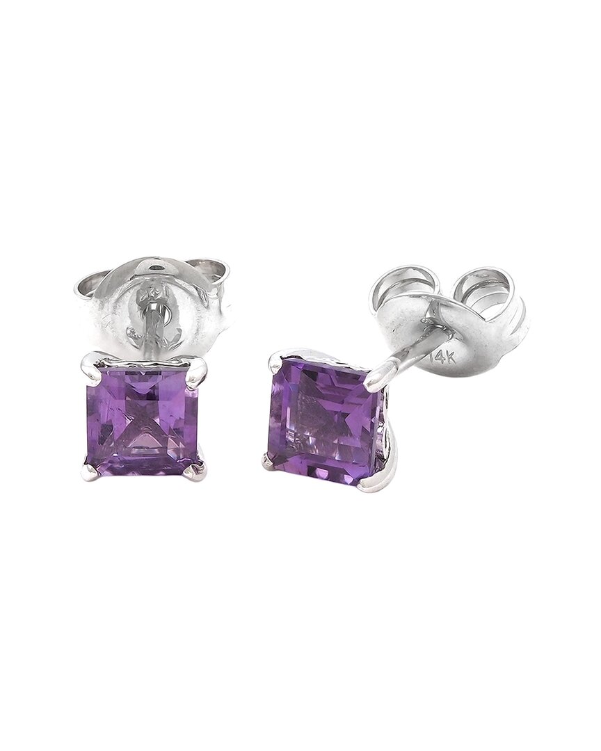 Gemstones 14k 0.69 Ct. Tw. Amethyst Studs