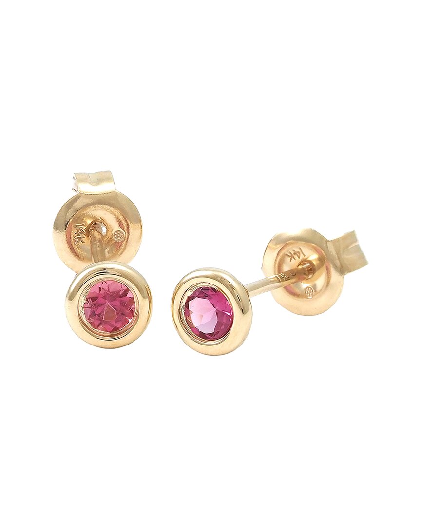 Gemstones Classic 14k 0.22 Ct. Tw. Pink Tourmaline Earrings