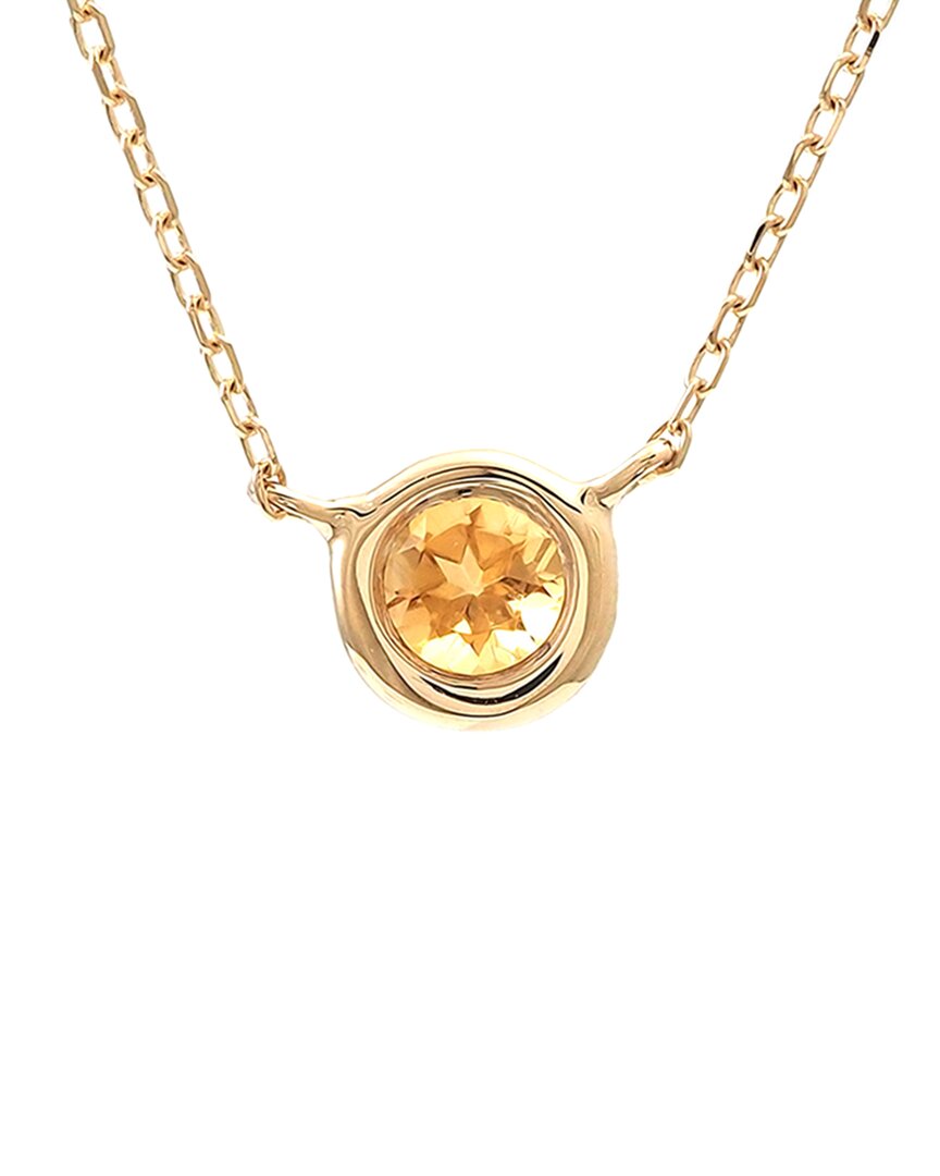 Gemstones 14k 0.11 Ct. Tw. Citrine Necklace