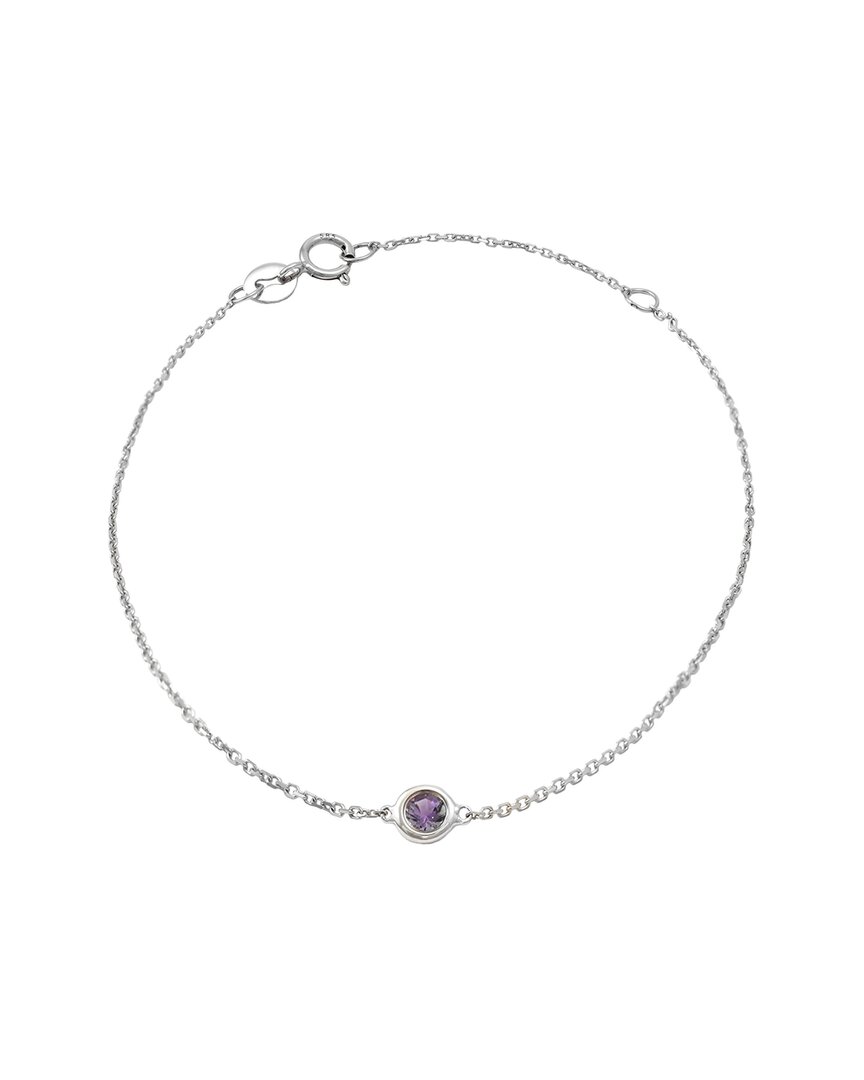 Gemstones Classic 14k 0.11 Ct. Tw. Amethyst Bracelet