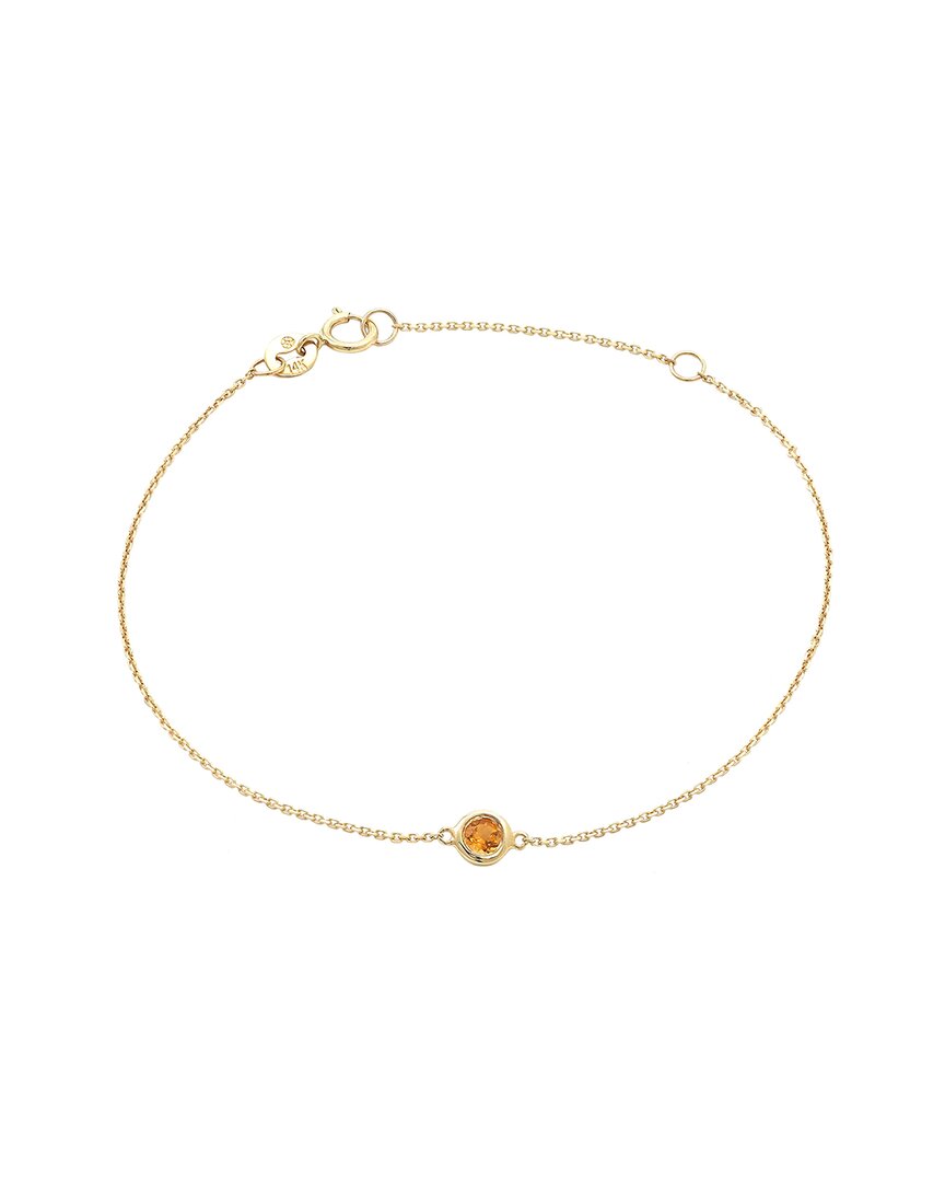 Gemstones Classic 14k 0.10 Ct. Tw. Citrine Bracelet