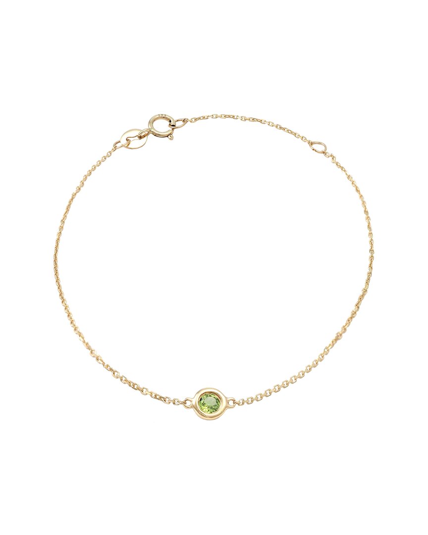 Gemstones Classic 14k 0.12 Ct. Tw. Peridot Bracelet