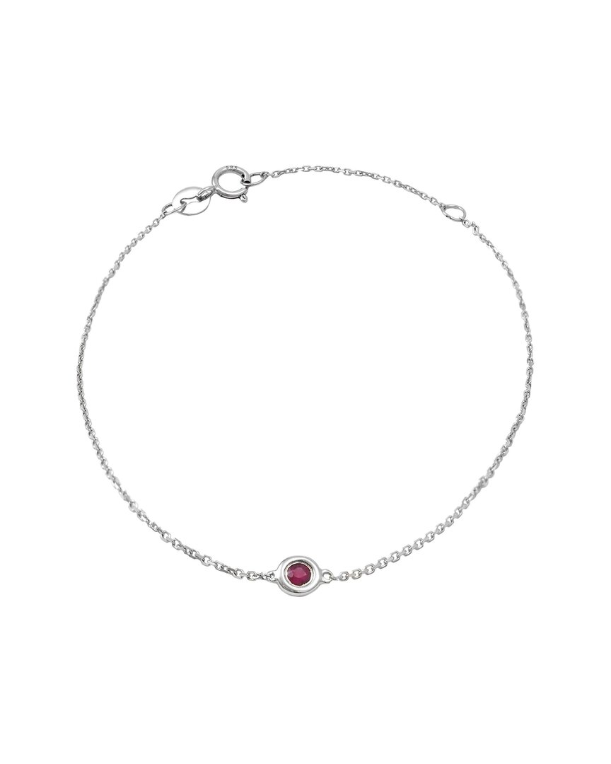 Gemstones Classic 14k 0.11 Ct. Tw. Ruby Bracelet