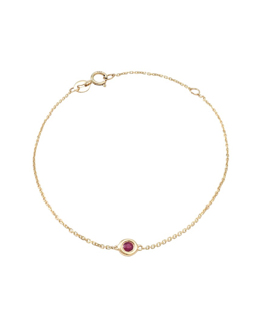 Gemstones Classic 14k 0.10 Ct. Tw. Ruby Bracelet