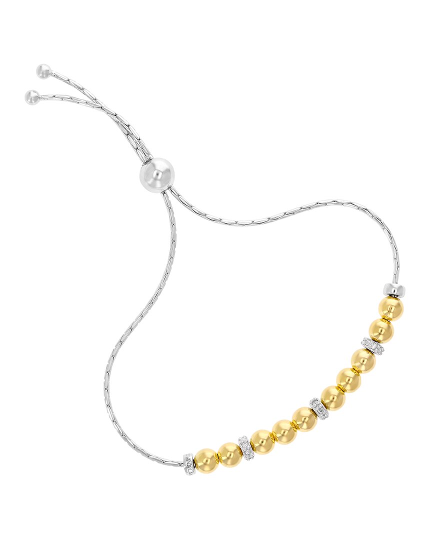 Amairah Vermeil 0.10 Ct. Tw. Diamond Bolo Bracelet