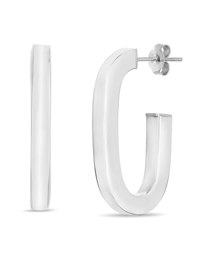 Italian Silver Hoops