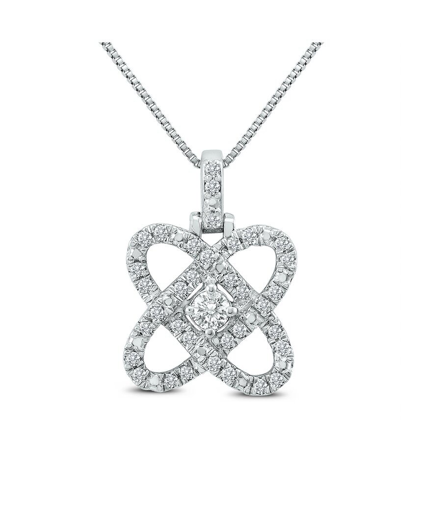 The Eternal Fit Silver 0.25 Ct. Tw. Diamond Necklace