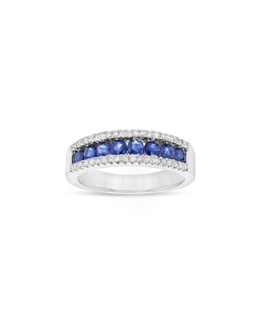 Levaron 14k 1.22 Ct. Tw. Diamond & Sapphire Ring