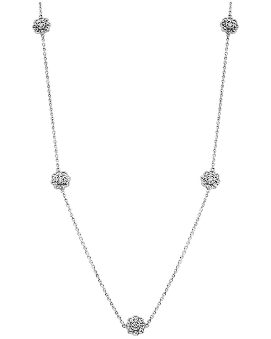 Diamond Select Cuts 14k 0.14 Ct. Tw. Diamond Station Necklace