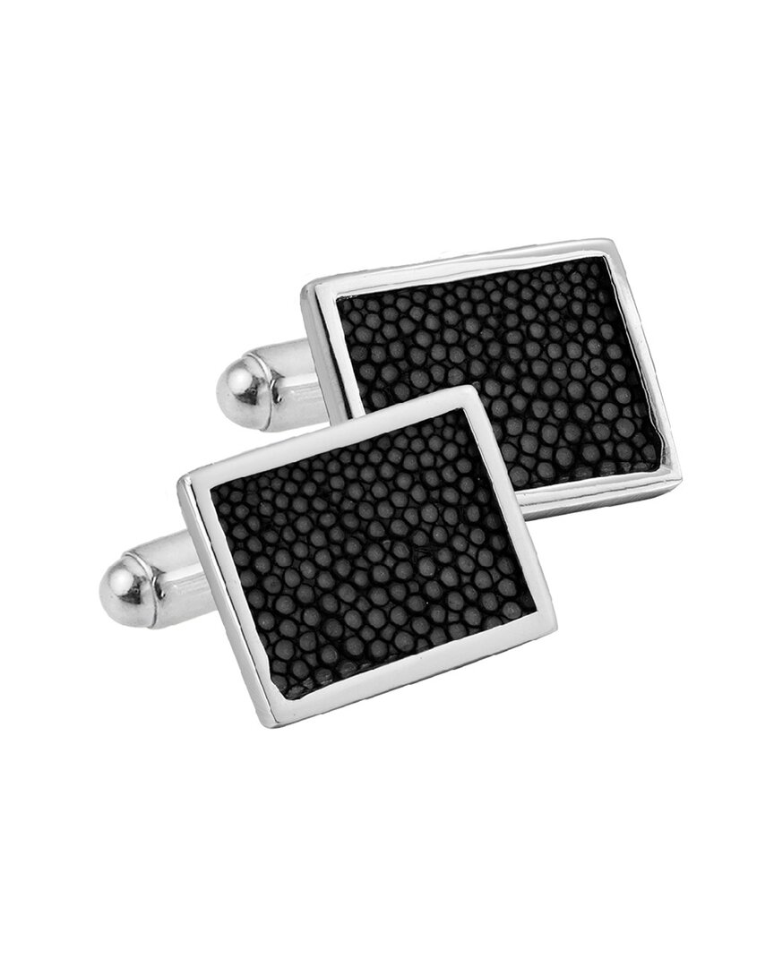 Non Branded Silver Rectangle Cufflinks