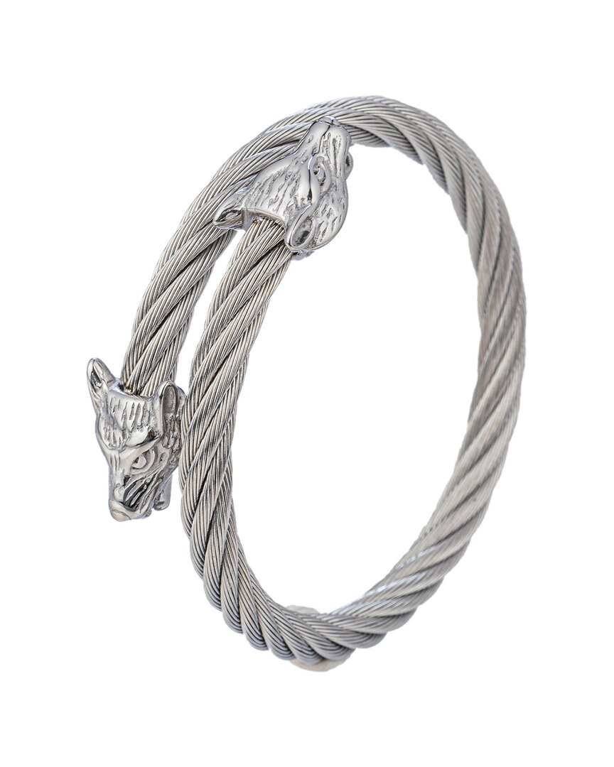 Shop Eye Candy La Titanium Double Wolf Wire Bracelet