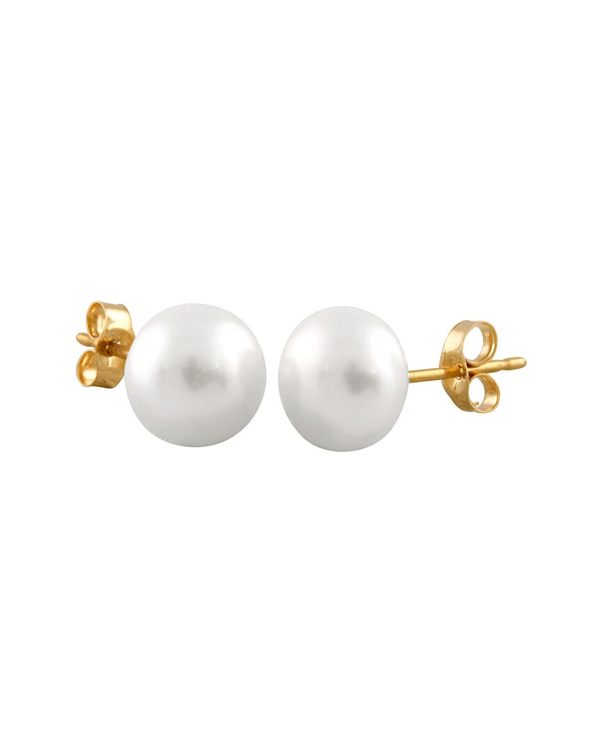 Splendid Pearls 14k 7-8mm Freshwater Pearl Studs