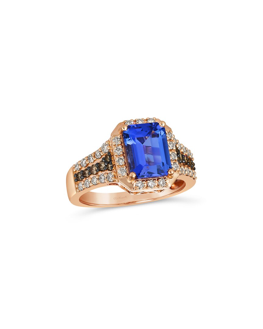 Le Vian ® Tranquility 14k Rose Gold 2.62 Ct. Tw. Diamond & Tanzanite Half-eternity Ring