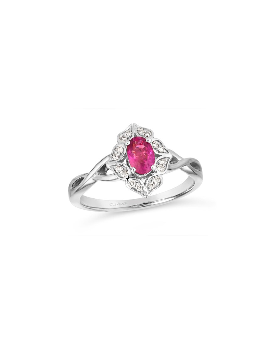Le Vian ® 14k 0.63 Ct. Tw. Diamond & Ruby Half-eternity Ring