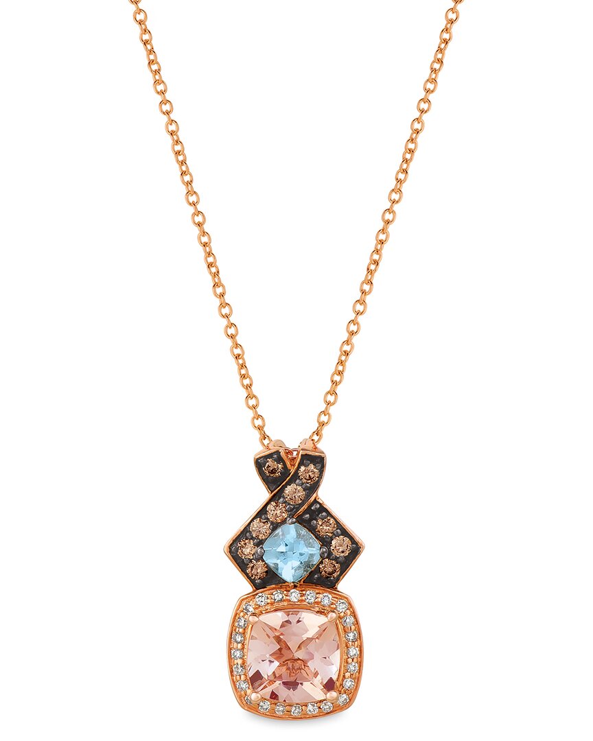 Le Vian ® Pastels 14k Rose Gold 1.53 Ct. Tw. Diamond & Morganite Pendant