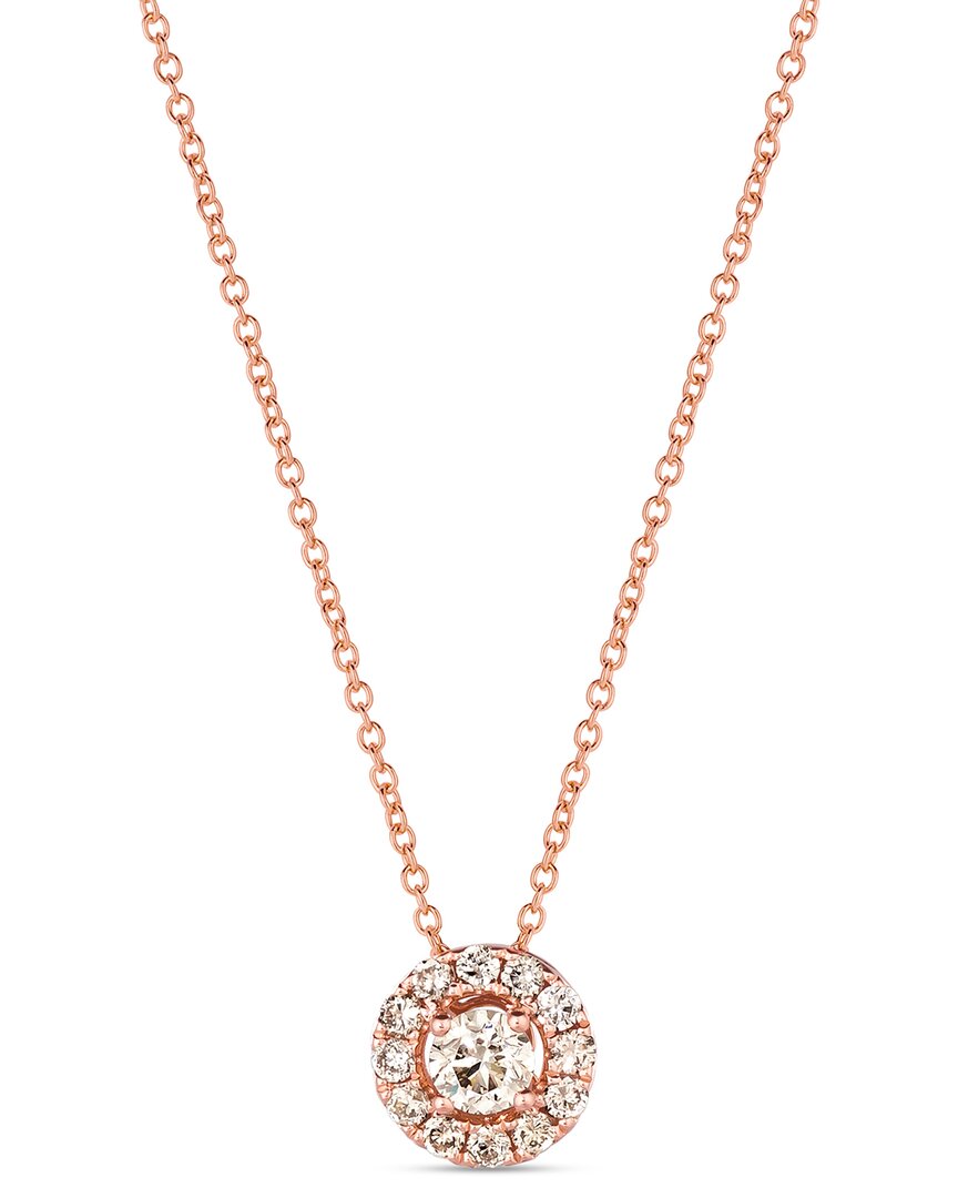 Le Vian Ladies Nude Palette Necklace Set In 14k Strawberry Gold