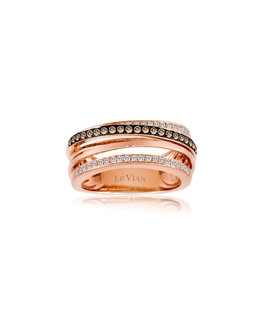 Le Vian Ladies Grand Sample Sale Ring In 14k Strawberry Gold