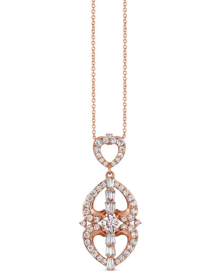 Le Vian ® Baguette 14k Rose Gold 1.05 Ct. Tw. Diamond Pendant