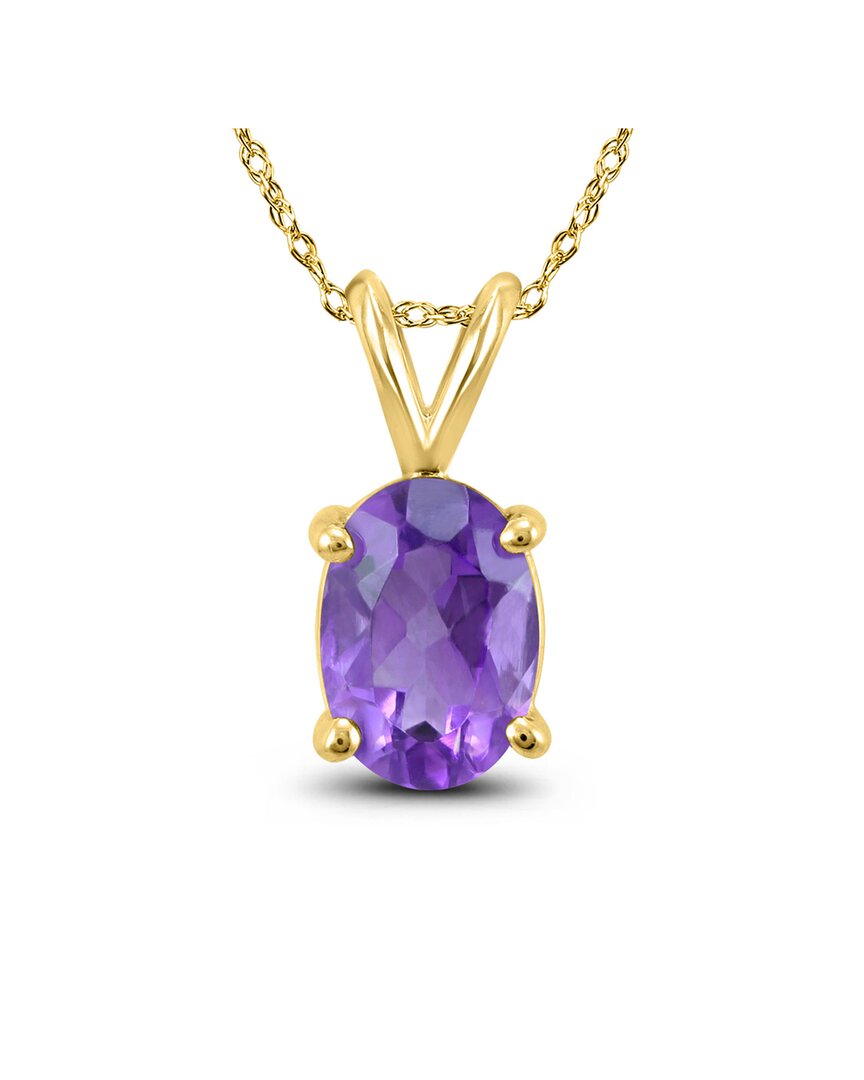 Gemstones 14k 0.85 Ct. Tw. Amethyst Necklace