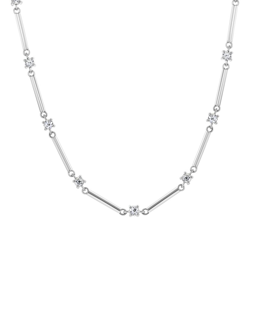 Jewels By Viomo 14k 2.01 Ct. Tw. Diamond Bar Necklace