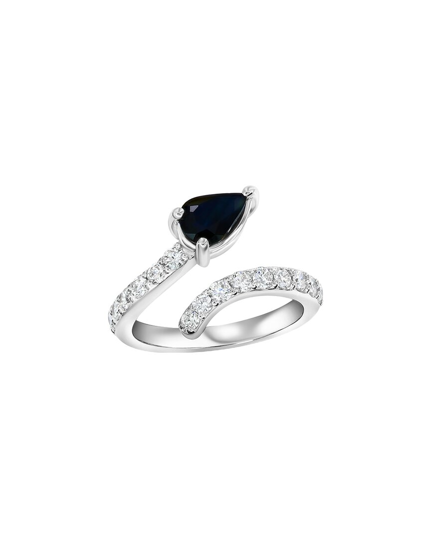 Jewels By Viomo 14k 1.64 Ct. Tw. Diamond & Sapphire Snake Ring