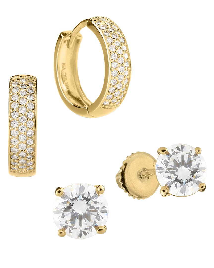 Pajure Fine Jewelry 14K & 18K 1.50 ct. tw. Lab-Grown Diamond Hoops & Studs Set