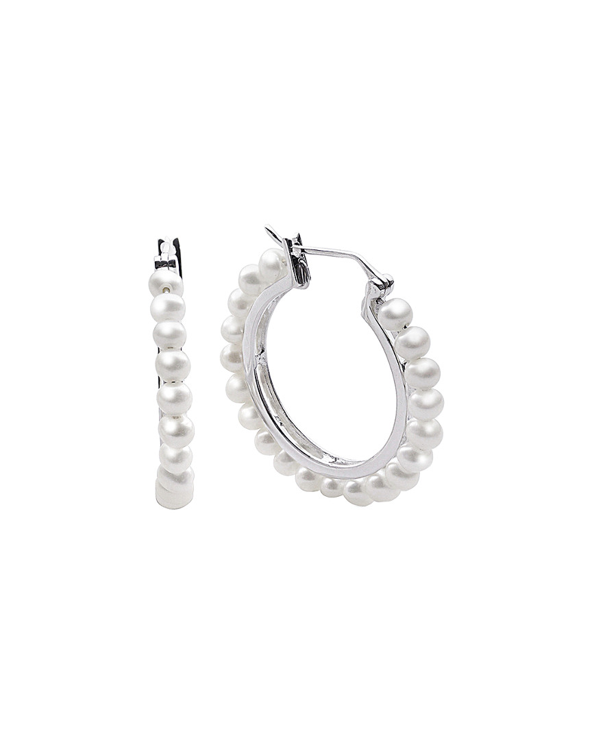 Pearls Imperial Silver 3.5-4mm Pearl Earrings