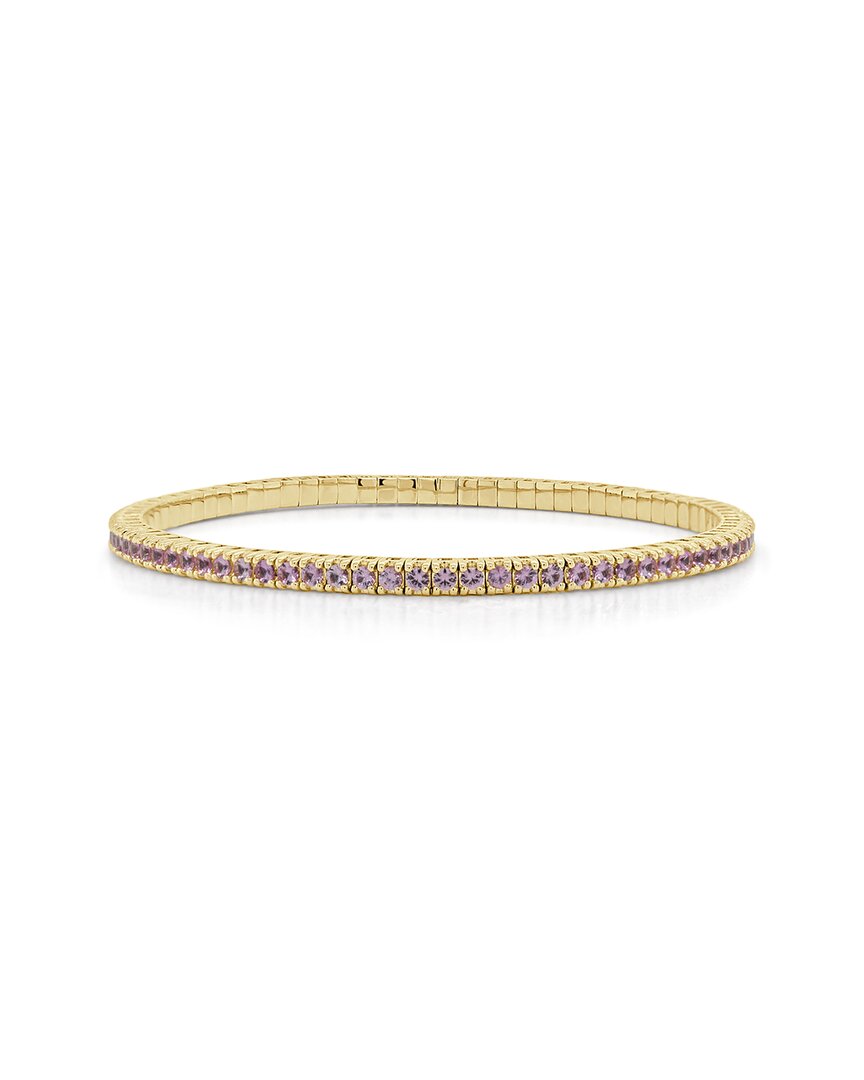 Sabrina Designs 14k 3.16 Ct. Tw. Pink Sapphire Stretch Bracelet